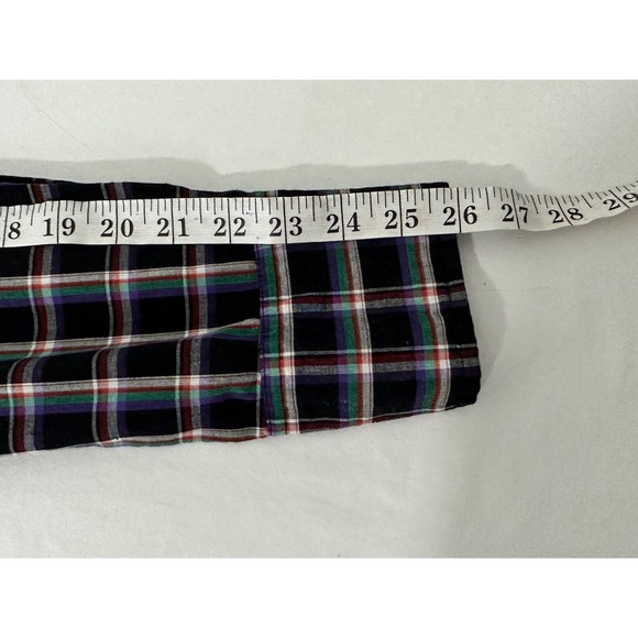 Wrangler Western Shirt Mens XLT Long Sleeve Pearl Snap Shirt Purple Plaid - Picture 7 of 11